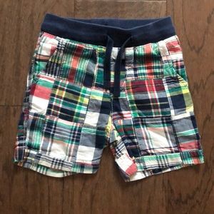 GAP Madras drawstring shorts
